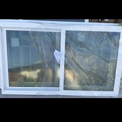 New 59.75 wide  x 36 tall, 60x36 , Impact glass  hurricane window, White horizontal roller, Brand new