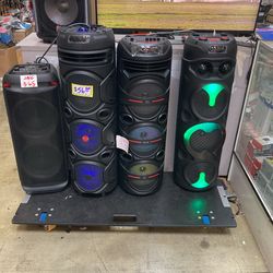 Bluetooth  Speakers , Big Triple Way With Disco  Lights ! Many Different  Styles To Choose From !!