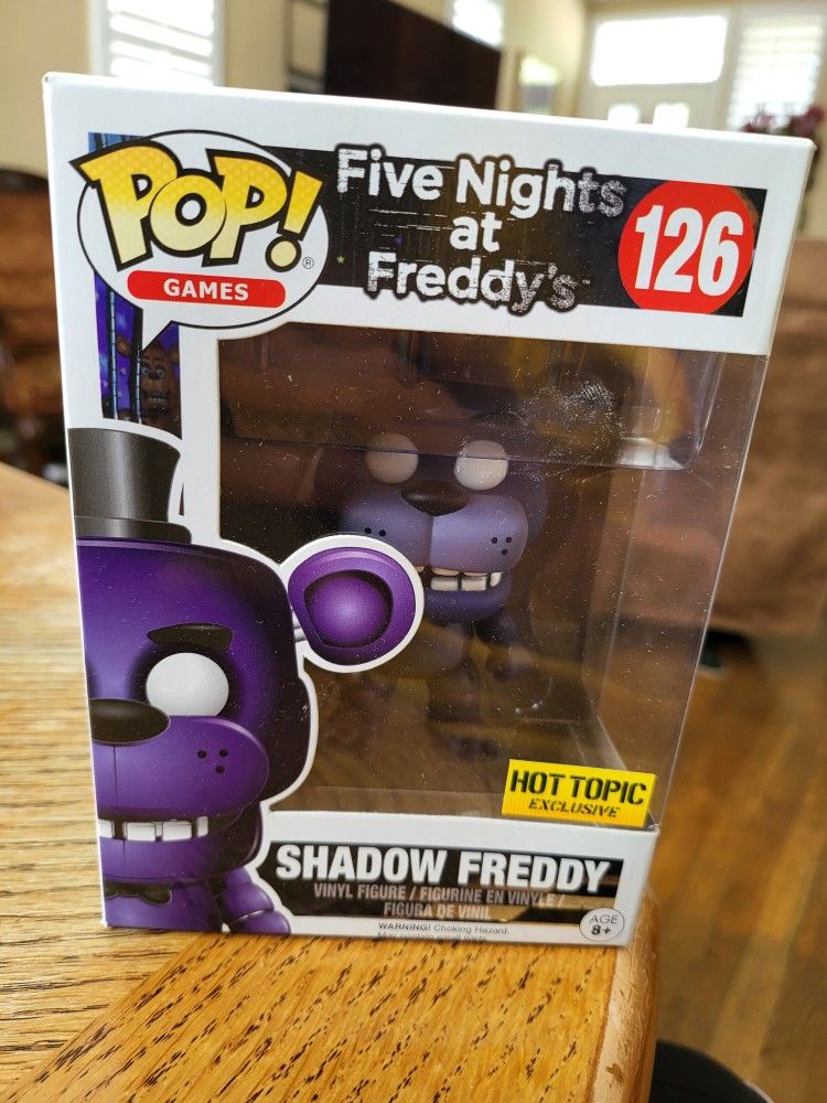 Funko Five Nights At Freddy's Pop! Games Shadow Freddy Vinyl Figure Hot  Topic Exclusive