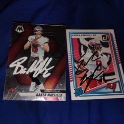 Baker Mayfield Emeka Egbuka Autograph Signed Buccaneers Card Lot Auto