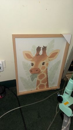 Giraffe photo  frame for  baby room