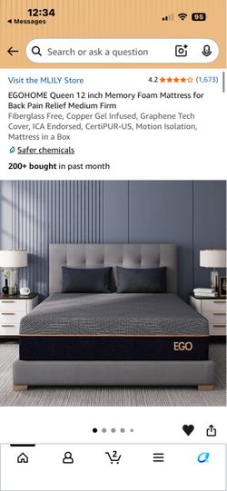 BRAND NEW queen sized mattress & bed frame w/ 50” Fire TV