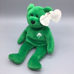 RARE IRISH ERIN TY Beanie Baby 1997 Original With Errors, no pallet, no box, with DOB and errors in the description 