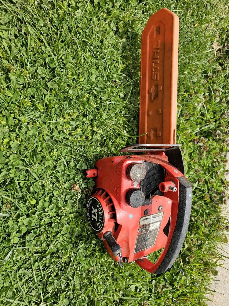 Vintage Homelite XL Textron Chainsaw, Does Not Start