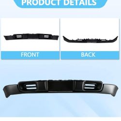 Front Black Bumper Valance Deflector Lower