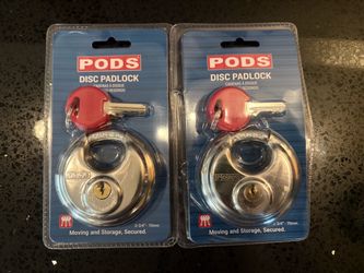 PODS Disc Padlocks 2 3/4” / 70mm Moving & Storage
