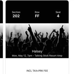 Halsey May 12 7PM PHX.