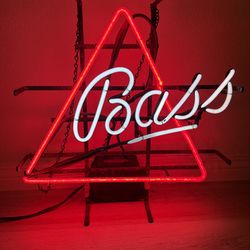 BASS beer neon sign vintage