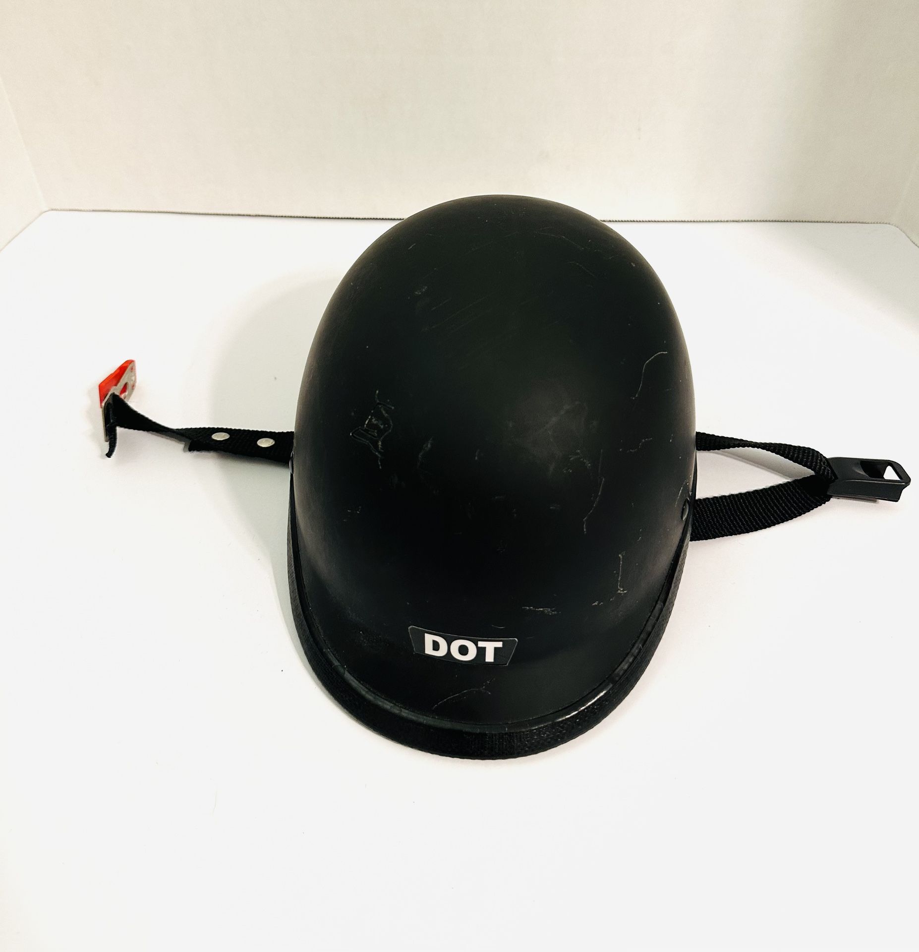 DOT Black Motorcycle Chopper Helmet Men’s Medium