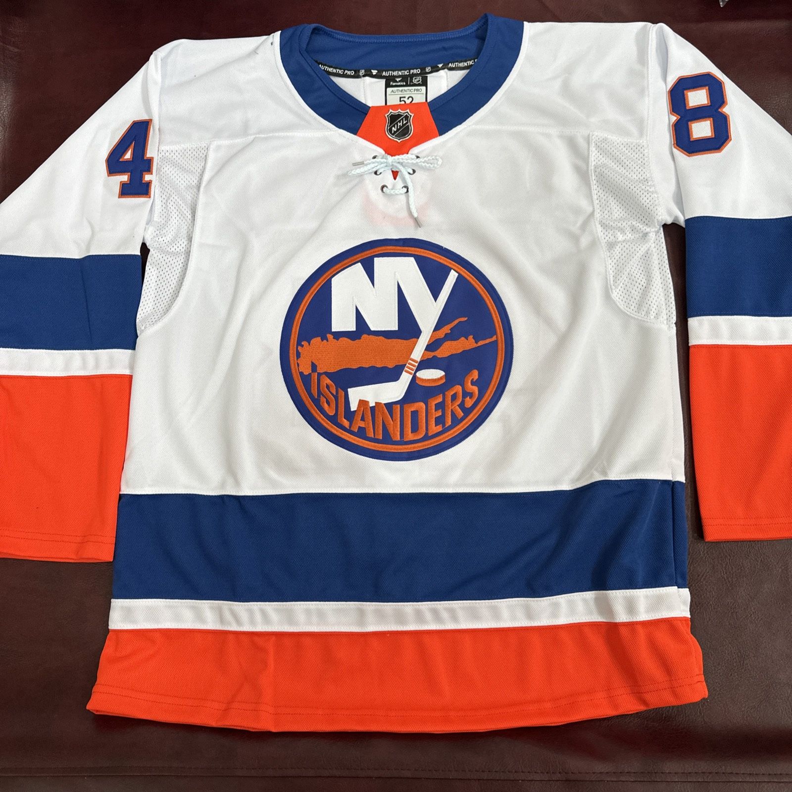 Matthew Schaefer Jersey New York Islander ROTY Men’s Large White Stitched