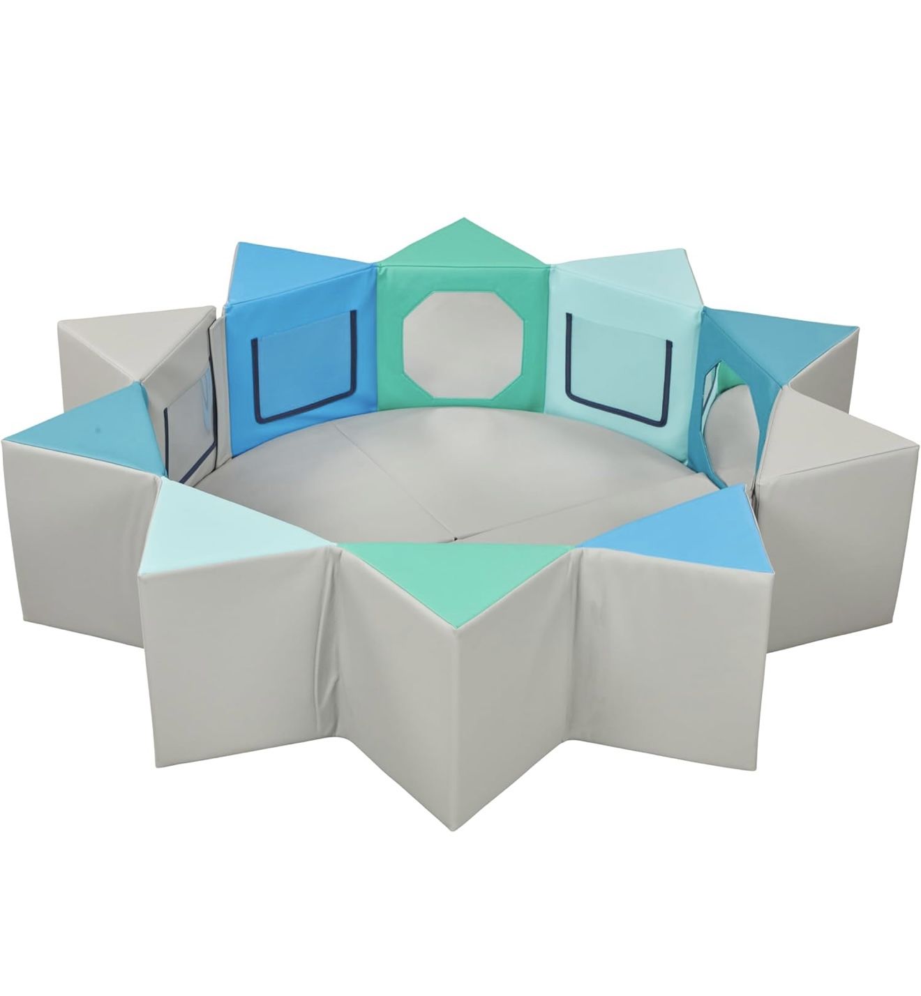 ECR4Kids SoftZone Wall of Mirrors Activity Center Contemporary 3 Piece Color: Contemporary Brand ECR4Kids Room Type Classroom Nursery Playroom