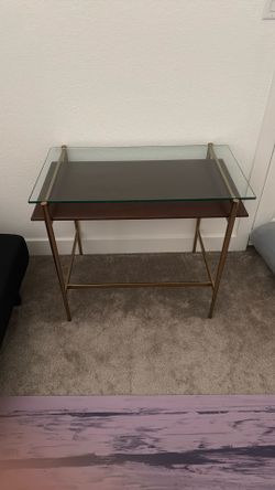 West Elm Glass Small Desk