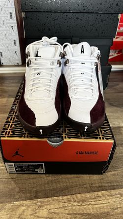 A Ma Maniere Jordan 12 Retro White  Size 6 Women