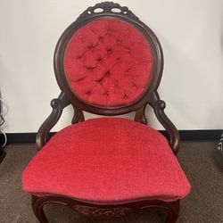 Antique Chair, Newly Upholstered
