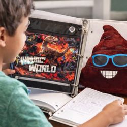 Jurassic World Pencil Pouch + Poop Emoji Plush Bundle Kids Gift