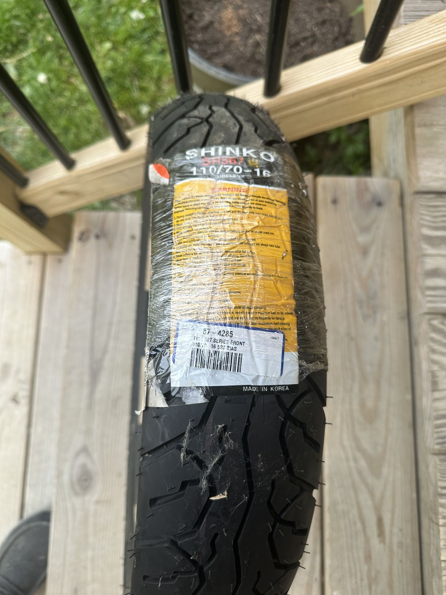 BRAND NEW Shinko SR567 Motorcycle Tire 110/70-16 52S Front 4-Ply Tubeless RETAILS OVER $66 SELL FOR $50