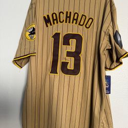 Manny Machado San Diego Padres TAN-Jersey