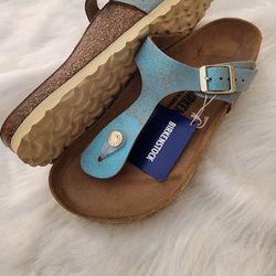 New Women Birkenstock Sandals Shoes Leather 37 6 7