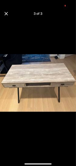 Large Grey Wood Look Desk