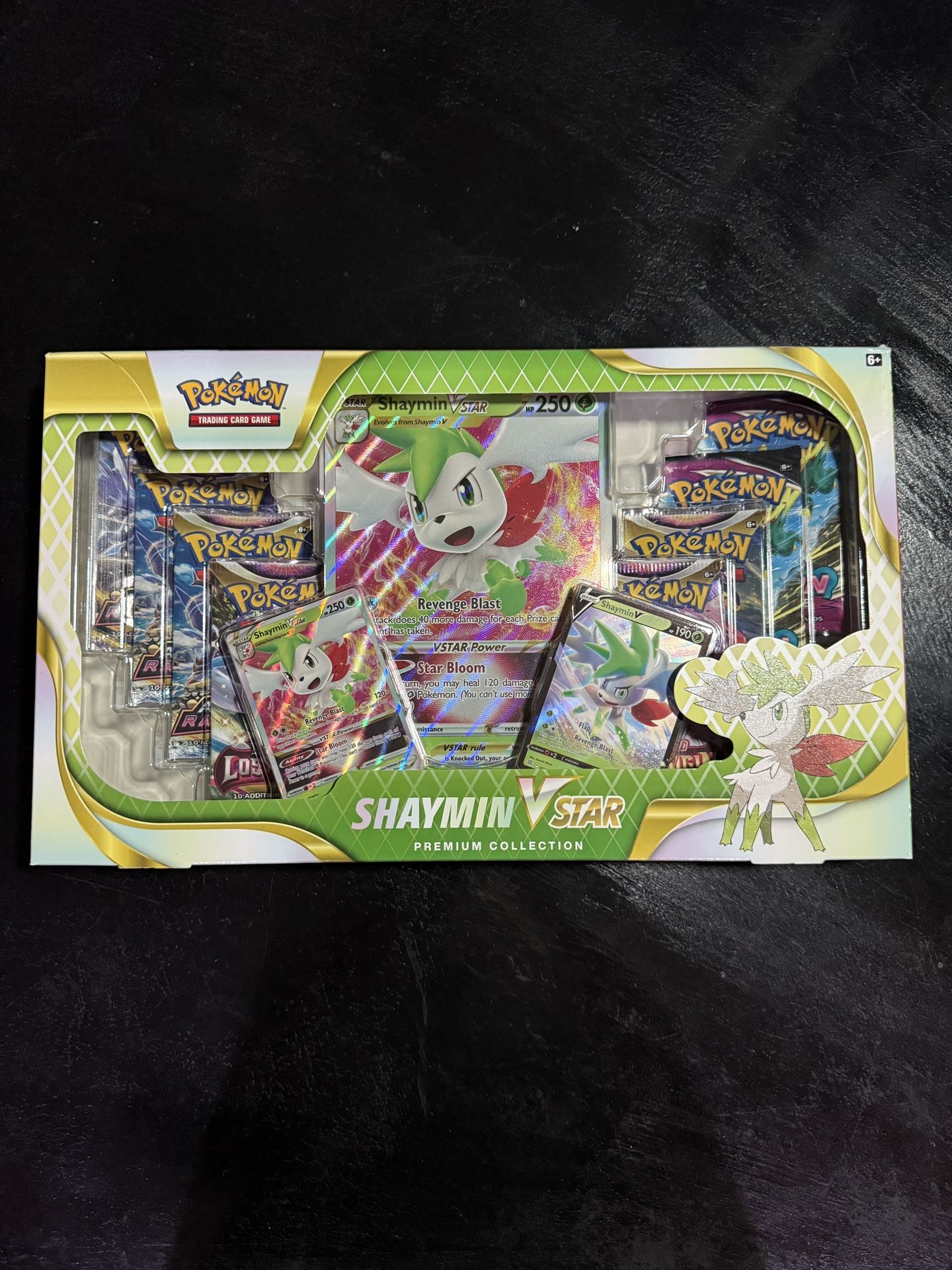 Pokemon TCG Scarlet & Violet Shaymin V Star Premium Collection Box