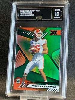 2021 Chronicles Draft Picks 💥 Trevor Lawrence 💥 XR Green Rookie GMA 10 Mint 💎 - Jacksonville Jaguars