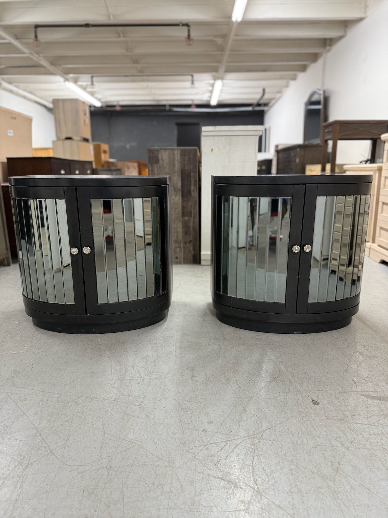 2 Mirrored Nightstands/ Nightstand Set / End Tables / Side Tables