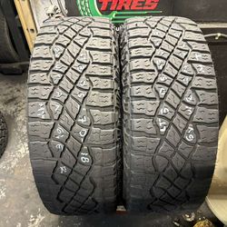 305-70-18LT Goodyear Wrangler M/T Used Tire Pair $150 Free Mounting And Balancing
