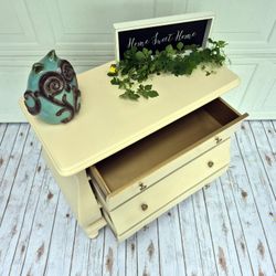 Bombe Style Side Table / Nightstand