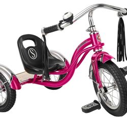 Pink Schwinn Tricycle With Metal Bell with adjustable seat