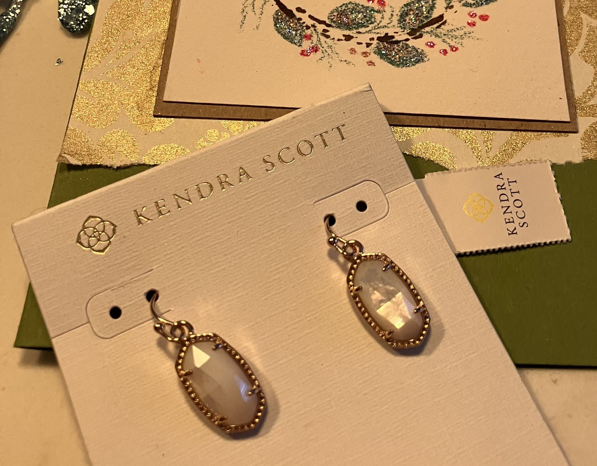 Brand New Kendra Scott Faux Opal Earrings
