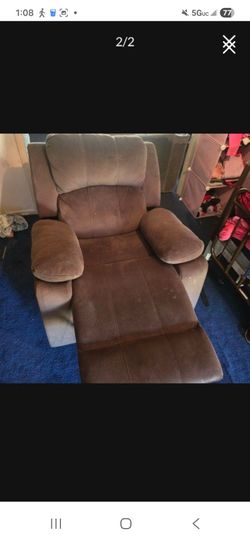 Brown recliner