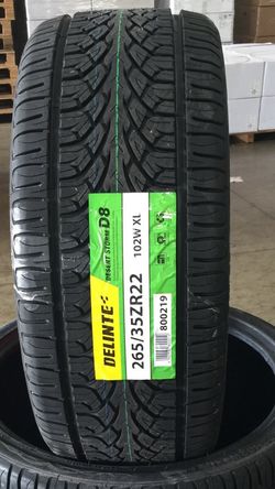 BRAND NEW 265/35/22 DELINTE D8 TIRES!!!!!
