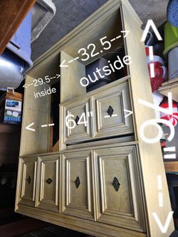 Hutch No Glass W/Drop Desk And Shelves