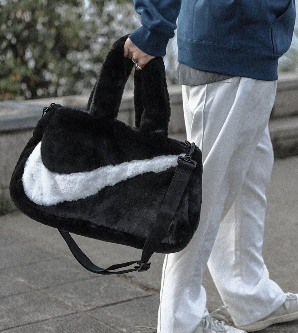 Nike Faux Fur Tote Bag