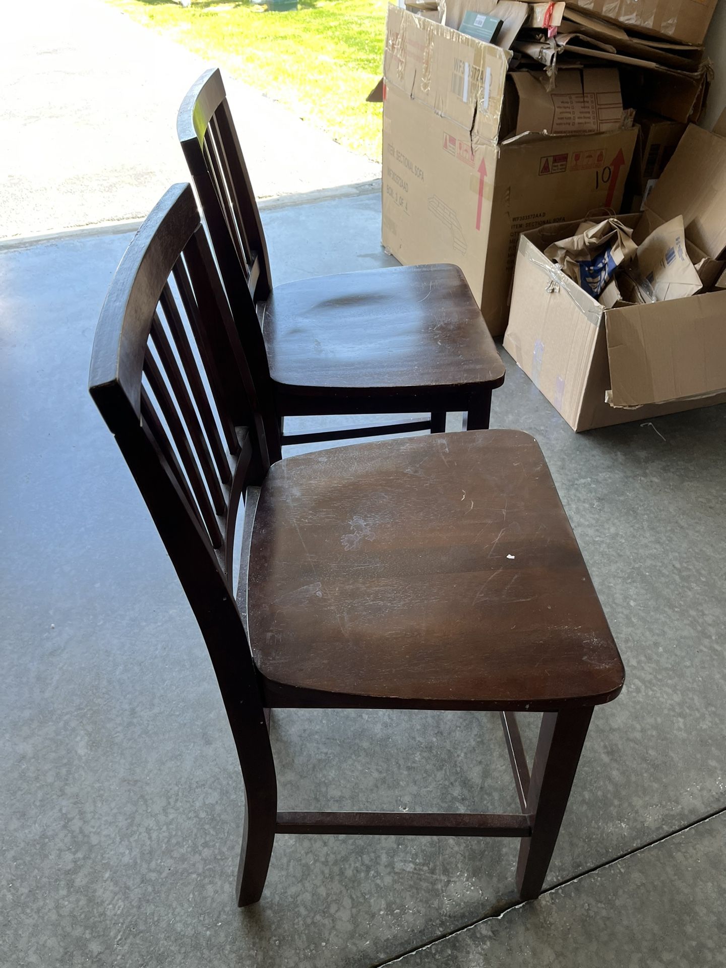 Two Bar Height Chairs $10