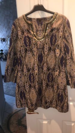 Dana Buchman Tunic.Size L