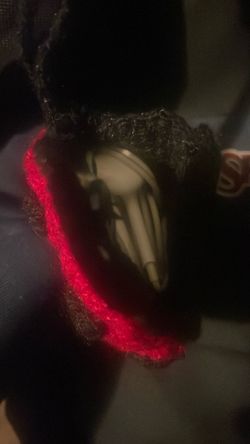 Crochet Ladybug Headphone Holder Keychain 