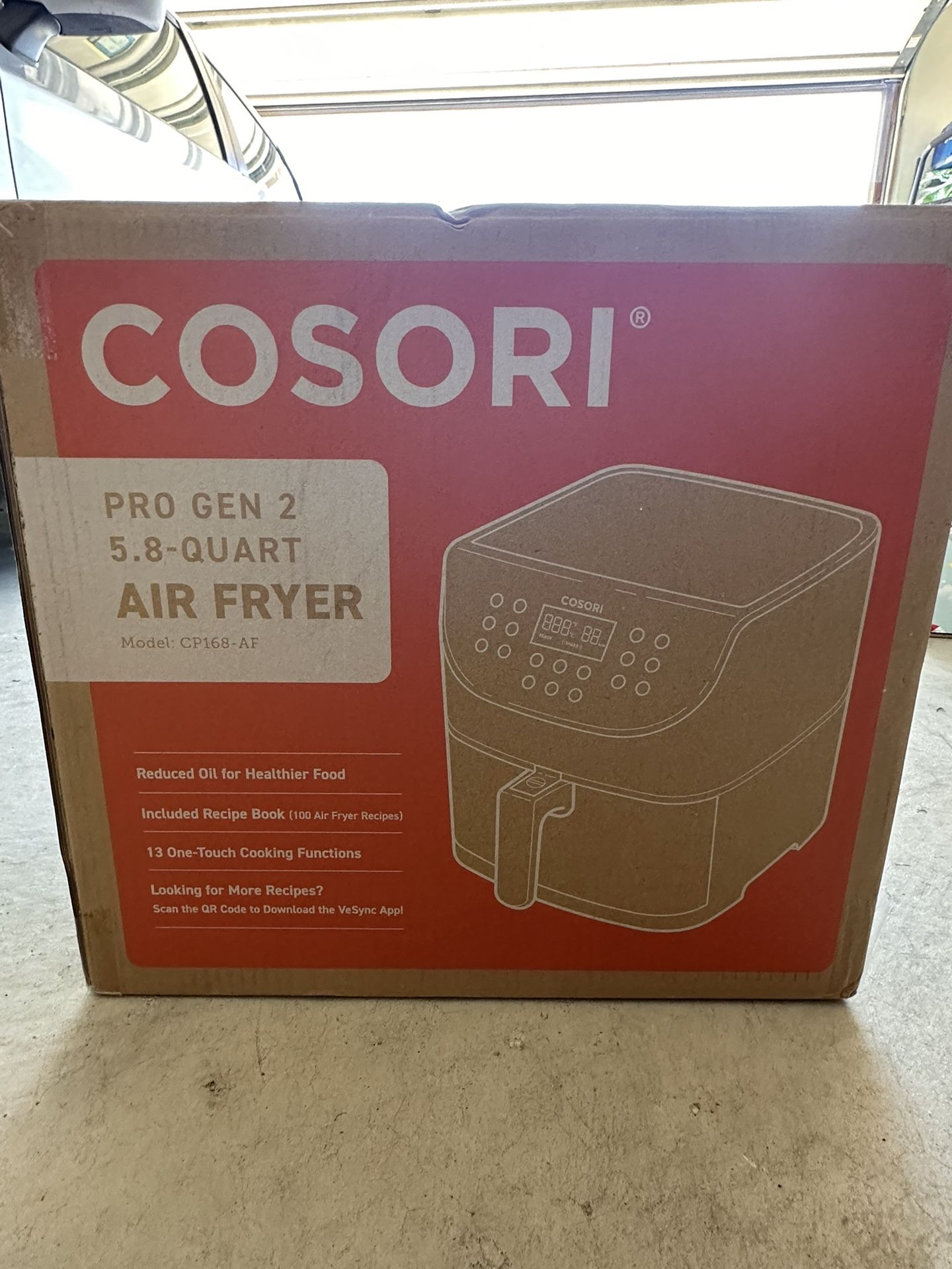 COSORI Pro Gen 2 Air Fryer 5.8QT Model CP168-AF Black 13 Functions for Sale  in San Diego, CA - OfferUp