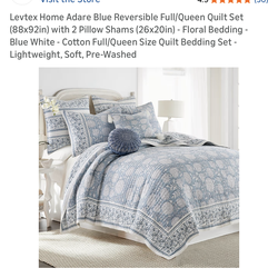 Queen size quilt bedding set