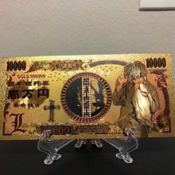 24k Gold Plated Near Death Note Banknote