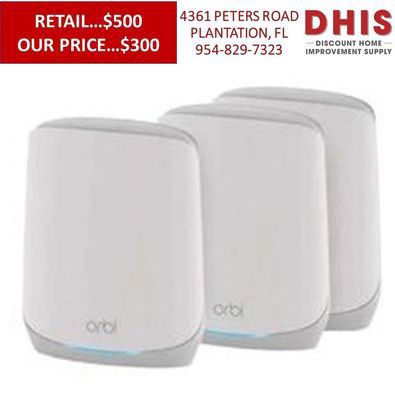 Orbi AX4200 750 Series Tri-Band WiFi 6 Mesh System, 4.2Gbps, Router + 2 Satellites