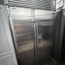 48” Sub Zero Built In Stainless Steel Refrigerators 