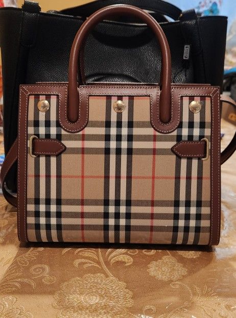 Burberry
Mini Vintage Check Two Handle Title Bag