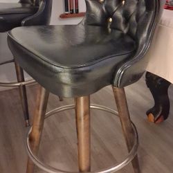 Black Tufted Stools