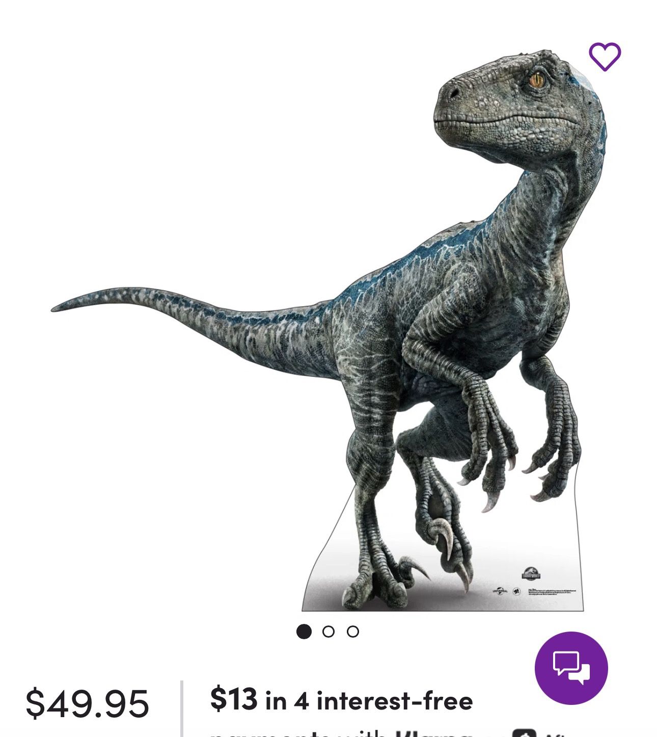 Life size Jurassic World Dinosaur Cut Outs