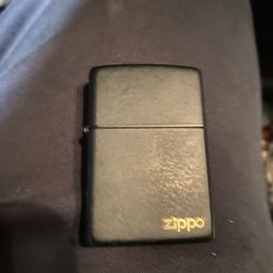  Vintage Zippo Black Lighter Works Great