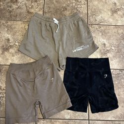 Women’s Gymshark shorts size medium bundle