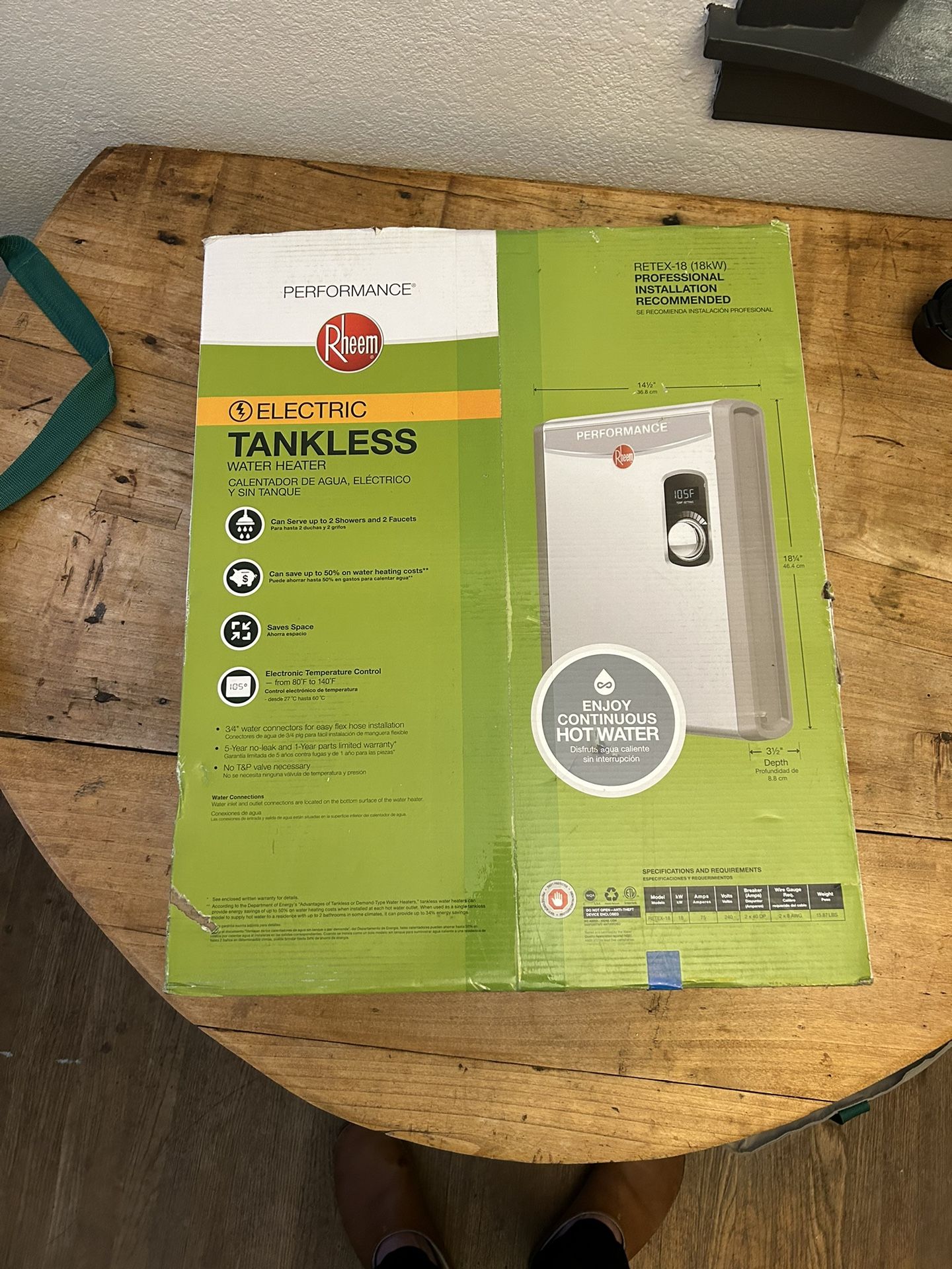 Tankless Electric Hot Water Heater.