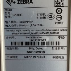 Zebra Thermal Shipping Label Print ( Well Known Brand)