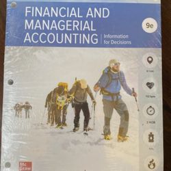 financial and managerial accounting 9e textbook (loose Leaf)